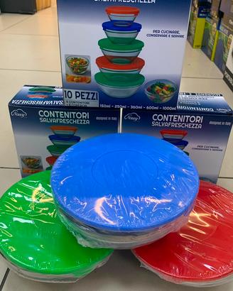 Collezionismo Set 5 contenitori in vetro