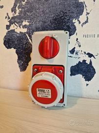 Presa CEE Trifase Interbloccata ROSI 16A IP67 (3P+
