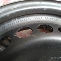 cerchioni in ferro per audi A2 6J X 15