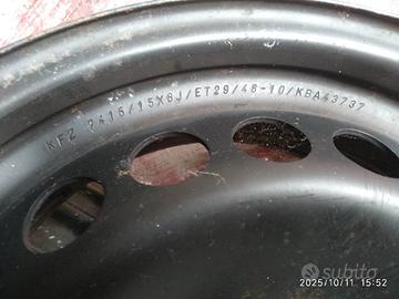 cerchioni in ferro per audi A2 6J X 15