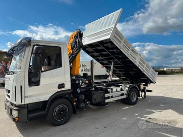 IVECO EUROCARGO 120EL22 GRU COPMA 108.4 RIBALTABIL