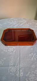 Vetrinetta espositiva vintage in legno