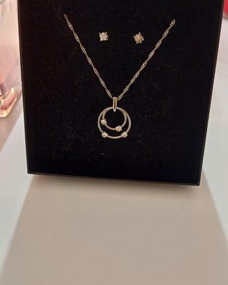 Collana con brillanti e punti luce