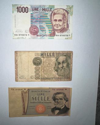 Banconote lire circolanti