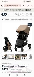 Passeggino leggero Mitzy Kindercraft nuovo