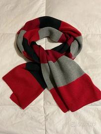 Sciarpone multicolor rosso/grigio/nero Vintage