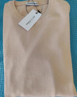 Maglioncino colore crema nuovo tg M,cotone