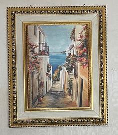 Quadro grande 80x100 con cornice dorata elegante