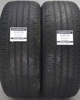 2 PNEUMATICI USATI 235/50R19 99W ECO C 6 CONTINENT