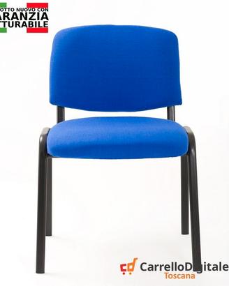 Sedie per ufficio Imbottite in tessuto blu