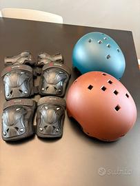 Kit protezioni skateboard/monopattino/rollerblade