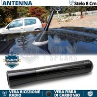 ANTENNA CORTA 8 CM per SUBARU in FIBRA DI CARBONIO