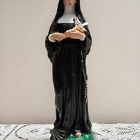Statua di Santa Rita in gesso anni 50/60