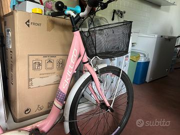 Bici ragazzina telaio 24 marca SKILLED 4 speed