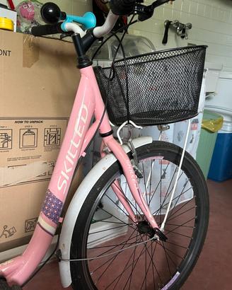 Bici ragazzina telaio 24 marca SKILLED 4 speed