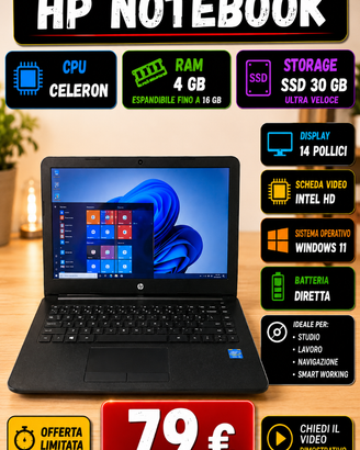 Notebook HP Pentium RAM Max 8GB HDD 500GB Win11