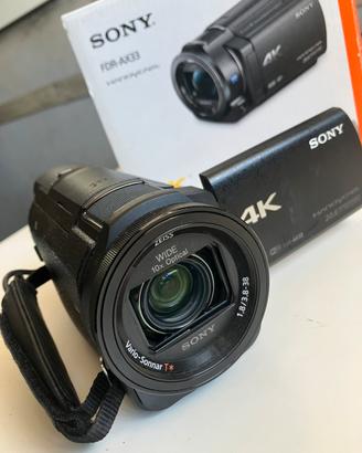 Videocamera 4K Sony FDR-AX33 ultra HD + Custodia