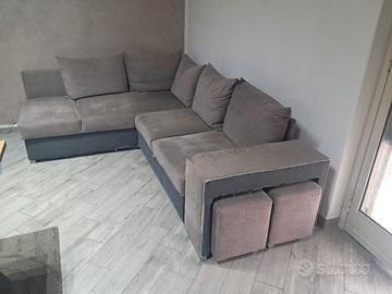 Divano letto con penisola