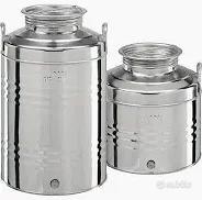 Contenitori inox per olio
