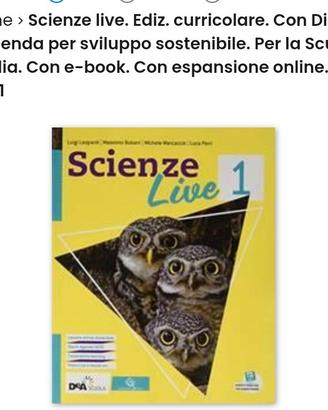 Libro Scienze Live 1 scuola media 