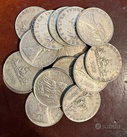 Lotto di 15 monete 500 lire in argento Caravelle