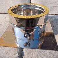 piastra cieca acciaio doppia parete canna fumaria