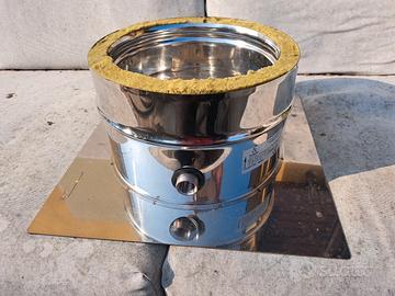 piastra cieca acciaio doppia parete canna fumaria