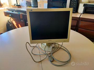 LCD PHILIPS 150S5 + CAVI, FUNZIONANTE.