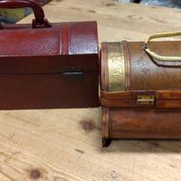 BAULETTI IN LEGNO-2 PEZZI-COME FOTO