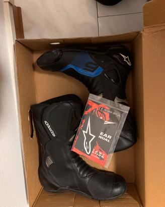 Stivali Moto Racing Alpinestars SMX-6 v2 Nero Blu
