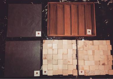 Pannelli fonoassorbenti e diffusori.