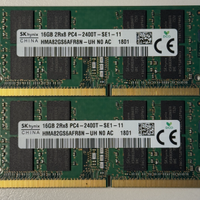 RAM laptop DDR4 SODIMM 2x16 GB 2400MHz - TOT 32GB