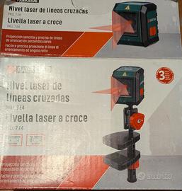 livella Laser Parkside con supporto