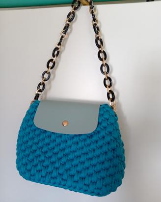 Borsa uncinetto fettuccia 