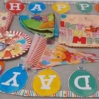 Bicchieri,piatti, decorazioni per festa compleanno