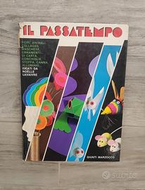 Libro vintage "Il passatempo", idee per creazioni