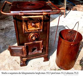 Antica rara stufa a segatura