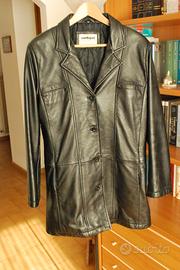 Giacca pelle nera, Conbipel, tg 48 ma veste 44/46