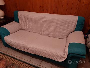 Divano 3 posti verde