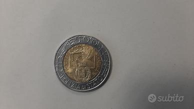 500 lire commemorative Polizia Stradale