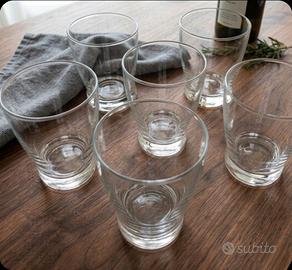 Set di 6 Bicchieri in Vetro Temperato - Nuovi

