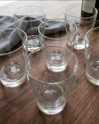 Set di 6 Bicchieri in Vetro Temperato - Nuovi
