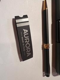Penna Aurora Magellano Black Gold Nuova