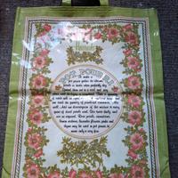 shopper in tela plasticata decorato