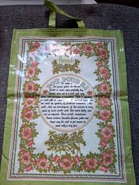 shopper in tela plasticata decorato