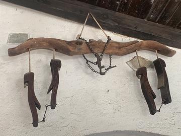 Giogo per buoi in legno