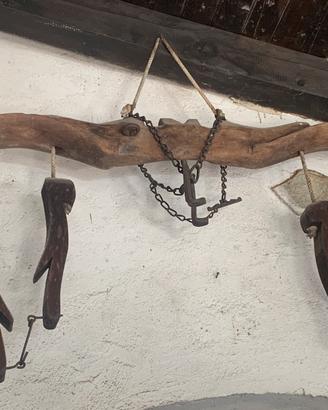 Giogo per buoi in legno
