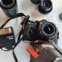 Zenit 12xp + jupiter 135mm 3.5 + 2x + flash