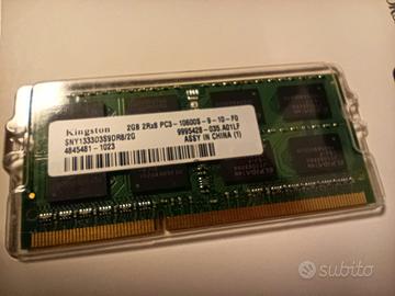 Moduli RAM 2x SODIMM DDR3 1333 MHz - Kingston 2GB