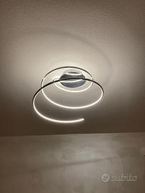 Lampadario led a spirale